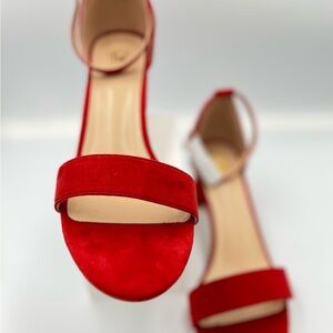 Elegant Red Women's Sandals